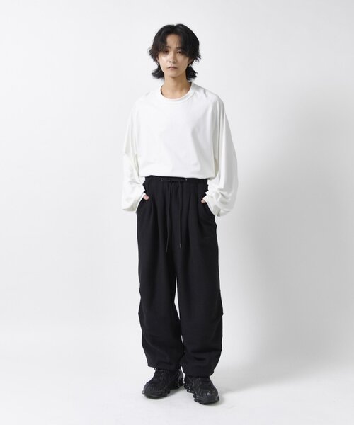 Lui's（ルイス）の「鹿の子イージーパンツ（その他パンツ・メンズ・ブラック/チャコールグレー・S/M）」の22枚目の写真