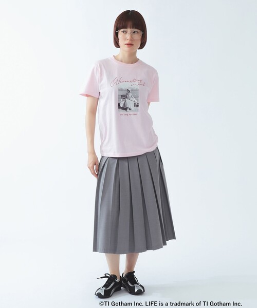 Ray BEAMS（レイビームス）の「【別注】GOOD ROCK SPEED / Photo Tシャツ（Tシャツ/カットソー・レディース・ピンク/チャコールグレー・ONE SIZE）」の6枚目の写真