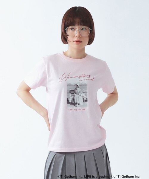 Ray BEAMS（レイビームス）の「【別注】GOOD ROCK SPEED / Photo Tシャツ（Tシャツ/カットソー・レディース・ピンク/チャコールグレー・ONE SIZE）」の9枚目の写真