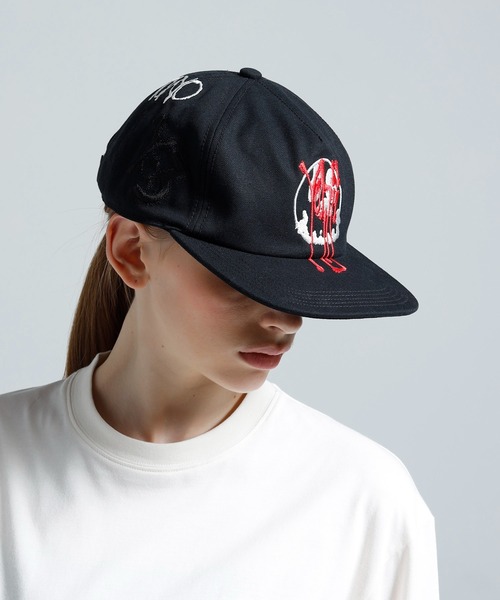 Y-3（ワイスリー）の「Y-3 CHITO GRAPHIC DAD CAP（キャップ・メンズ・ブラック・SMALL/MEDIUM/LARGE）」の2枚目の写真