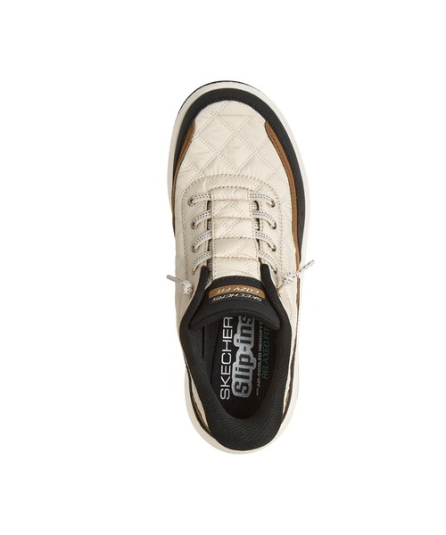 SKECHERS(スケッチャーズ)の「ハンズフリー スリップインズ リラックスドフィット:アーバン エクスプローラー - コージーフィット(スニーカー・レディース・ベージュ/ブラック・23cm/23.5cm/24cm/24.5cm)」の10枚目の写真
