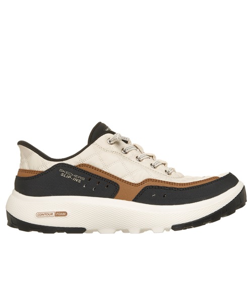 SKECHERS(スケッチャーズ)の「ハンズフリー スリップインズ リラックスドフィット:アーバン エクスプローラー - コージーフィット(スニーカー・レディース・ベージュ/ブラック・23cm/23.5cm/24cm/24.5cm)」の11枚目の写真