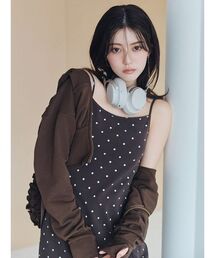 SNIDEL | プリントカップインキャミワンピース(ワンピース)