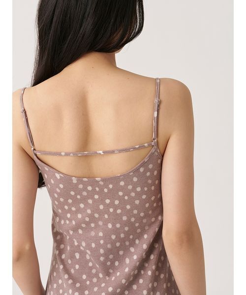 SNIDEL(スナイデル)の「プリントカップインキャミワンピース(ワンピース・レディース・イエロー/ダークブラウン/アニマル・0/1)」の5枚目の写真