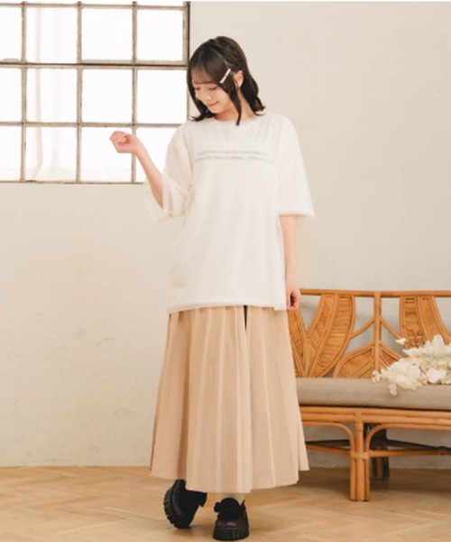 amr.（アムレ）の「チュールレイヤードTシャツ（Tシャツ/カットソー・レディース・ブルー/ホワイト・FREE）」の15枚目の写真