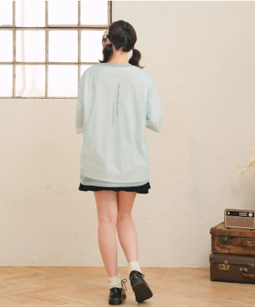 amr.（アムレ）の「チュールレイヤードTシャツ（Tシャツ/カットソー・レディース・ブルー/ホワイト・FREE）」の21枚目の写真