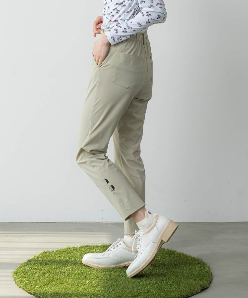 Picone CLUB(ピッコーネクラブ)の「バック裾プリントUV冷感パンツ(その他パンツ・レディース・ライトグレー/ブラック/ベージュ・LL/L/M)」の1枚目の写真