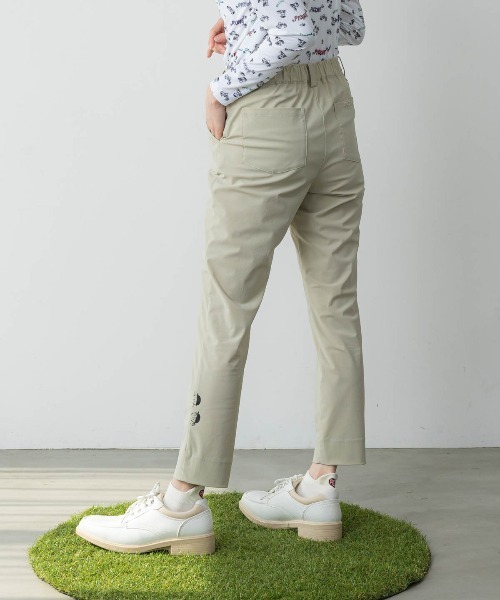 Picone CLUB(ピッコーネクラブ)の「バック裾プリントUV冷感パンツ(その他パンツ・レディース・ライトグレー/ブラック/ベージュ・LL/L/M)」の12枚目の写真