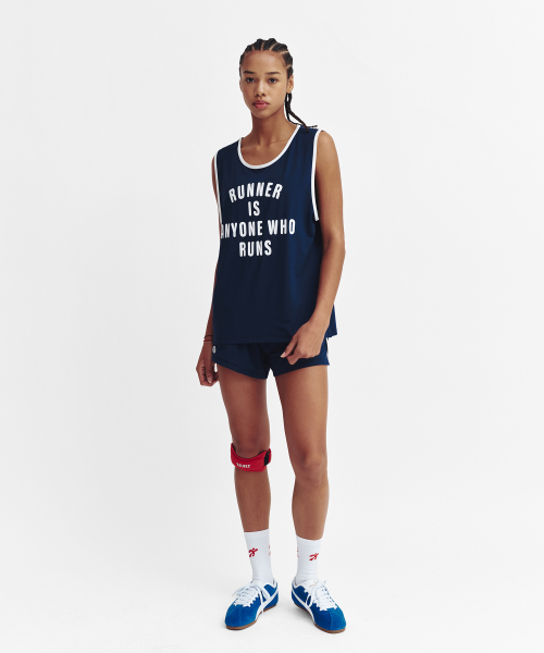 MENASOO（ミナス）の「Mesh Runner Club Sleeveless Top_Navy（Tシャツ/カットソー・レディース・ネイビー・S/M）」の5枚目の写真
