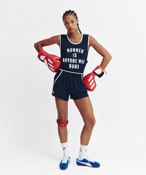 MENASOO（ミナス）の「Mesh Runner Club Sleeveless Top_Navy（Tシャツ/カットソー・レディース・ネイビー・S/M）」の7枚目の写真