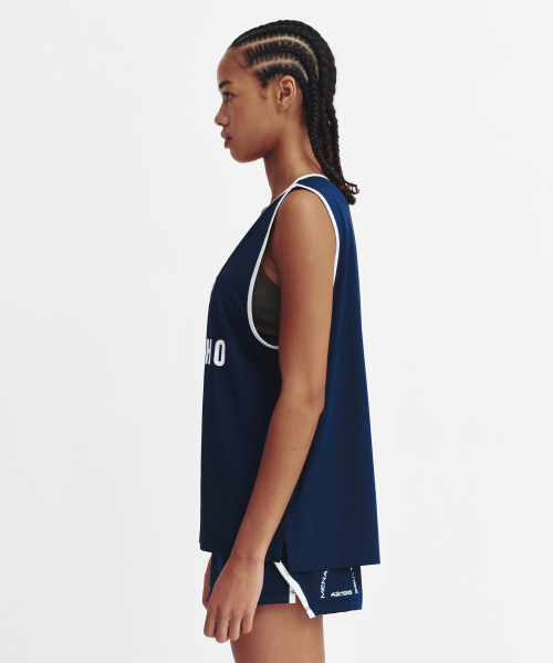 MENASOO（ミナス）の「Mesh Runner Club Sleeveless Top_Navy（Tシャツ/カットソー・レディース・ネイビー・S/M）」の11枚目の写真