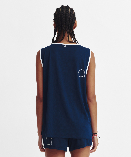 MENASOO（ミナス）の「Mesh Runner Club Sleeveless Top_Navy（Tシャツ/カットソー・レディース・ネイビー・S/M）」の12枚目の写真