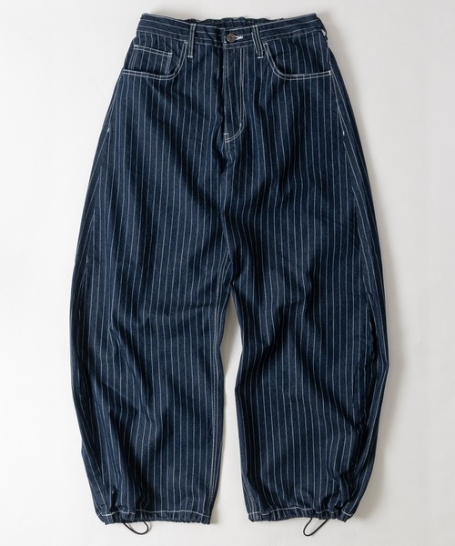 JOHN'S CLOSET(ジョンズクローゼット)の「【31】ヒッコリー バレルレッグワイドパンツ(デニムパンツ・メンズ・ブラック/ネイビー・LARGE/MEDIUM)」の12枚目の写真