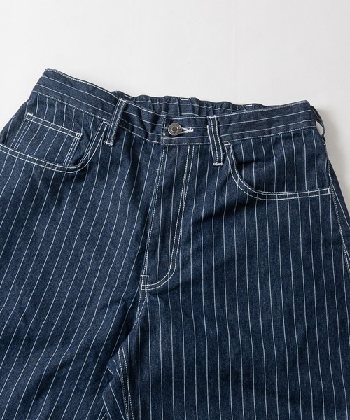 JOHN'S CLOSET(ジョンズクローゼット)の「【31】ヒッコリー バレルレッグワイドパンツ(デニムパンツ・メンズ・ブラック/ネイビー・LARGE/MEDIUM)」の3枚目の写真