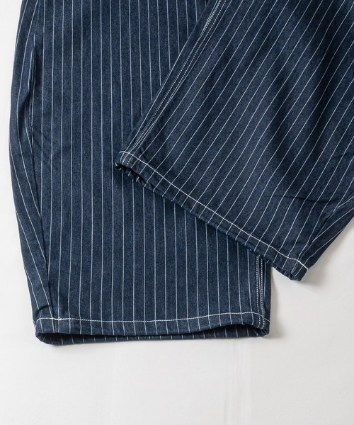 JOHN'S CLOSET(ジョンズクローゼット)の「【31】ヒッコリー バレルレッグワイドパンツ(デニムパンツ・メンズ・ブラック/ネイビー・LARGE/MEDIUM)」の6枚目の写真