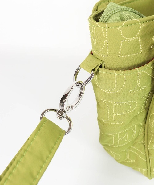 STUDIO PICONE(スタジオピッコーネ)の「ロゴステッチハンドバック(ハンドバッグ・レディース・パープル/ベージュ/ライトグリーン/ブラック/ピンク・FREE)」の9枚目の写真