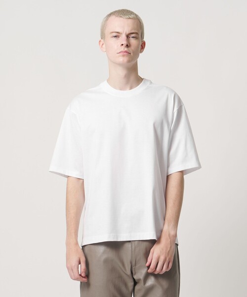 UNITED ARROWS & SONS(ユナイテッドアローズアンドサンズ)の「<UNITED ARROWS & SONS> CTN/COMBI CREW TEE/Tシャツ(Tシャツ/カットソー・メンズ・ダークグレー/ケリーグリーン/ホワイト・S/M/L/XL)」の1枚目の写真