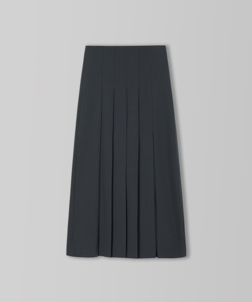 108POUND(108パウンド)の「Front Slit Pleats Skirt_Charcoal(スカート・レディース・その他・MEDIUM/SMALL)」の2枚目の写真