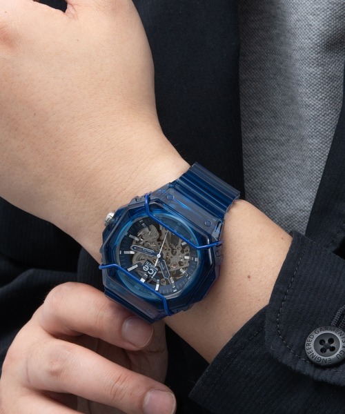 ICE WATCH(アイスウォッチ)の「「Ice-Watch アイスウォッチ」BEWATCH 2 オートマチック 自動巻き(アナログ腕時計・メンズ・クリア/ブラック/ブルー・FREE)」の2枚目の写真
