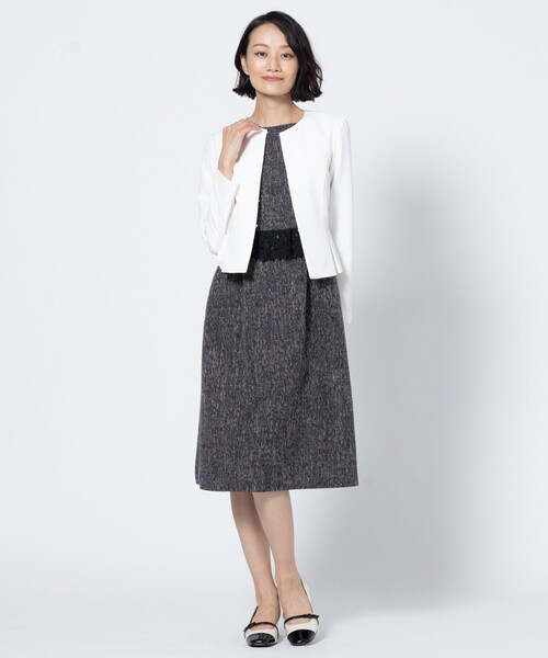 TOCCA(トッカ)の「JACKET FOR LADIES ジャケット(ノーカラージャケット・レディース・ピンク系/アイボリー系・0/2)」の8枚目の写真
