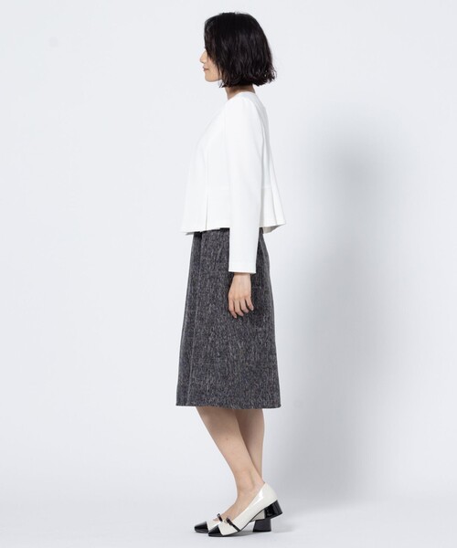 TOCCA(トッカ)の「JACKET FOR LADIES ジャケット(ノーカラージャケット・レディース・ピンク系/アイボリー系・0/2)」の9枚目の写真