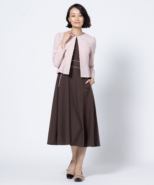 TOCCA(トッカ)の「JACKET FOR LADIES ジャケット(ノーカラージャケット・レディース・ピンク系/アイボリー系・0/2)」の11枚目の写真
