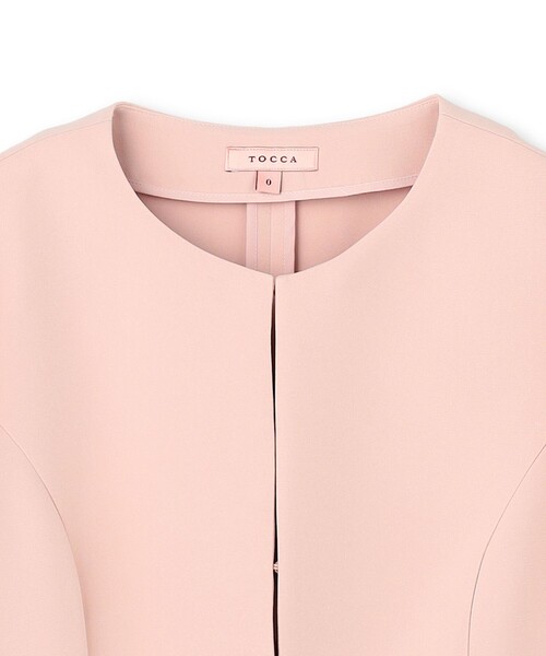 TOCCA(トッカ)の「JACKET FOR LADIES ジャケット(ノーカラージャケット・レディース・ピンク系/アイボリー系・0/2)」の18枚目の写真