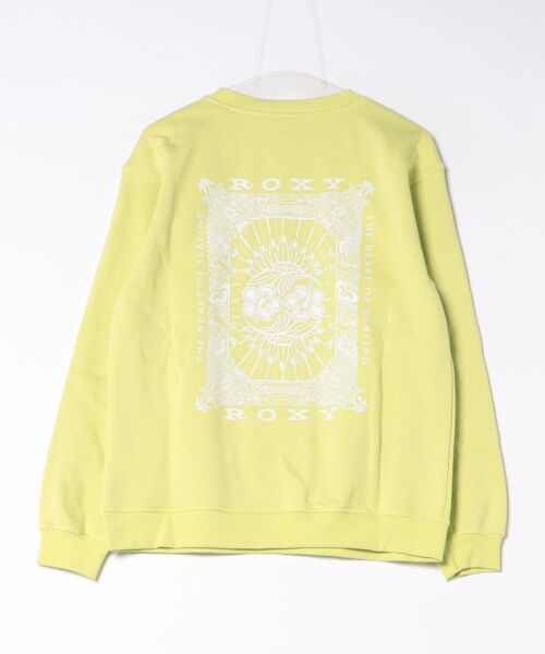 ROXY（ロキシー）の「【オンラインストア・直営店限定】ROXY SURF STOKED CREW BRUSHED VINT スウェット トレーナー 長袖 【2026年秋冬モデル】（スウェット・レディース・グリーン/オレンジ・X-SMALL/MEDIUM/SMALL）」の3枚目の写真