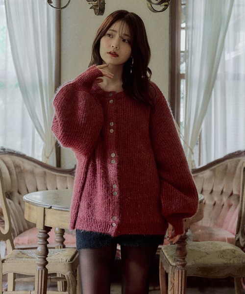 mideal（マイディール）の「spangle knit ensemble / スパンコールニットアンサンブル（アンサンブル・レディース・ボルドー/ピンク/ブルー/オリーブ/ベージュ/アイボリー・FREE）」の13枚目の写真