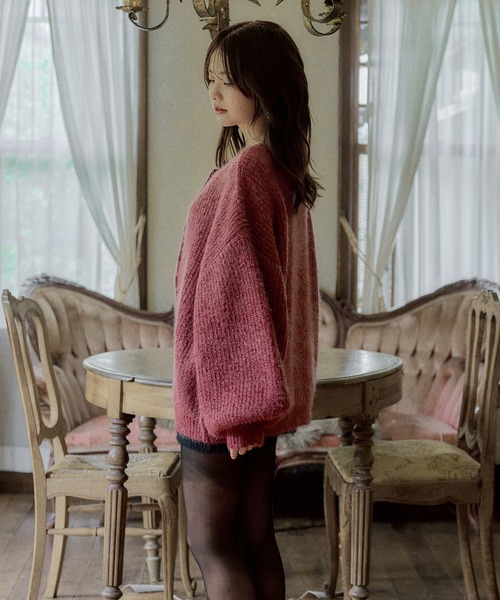mideal（マイディール）の「spangle knit ensemble / スパンコールニットアンサンブル（アンサンブル・レディース・ボルドー/ピンク/ブルー/オリーブ/ベージュ/アイボリー・FREE）」の14枚目の写真