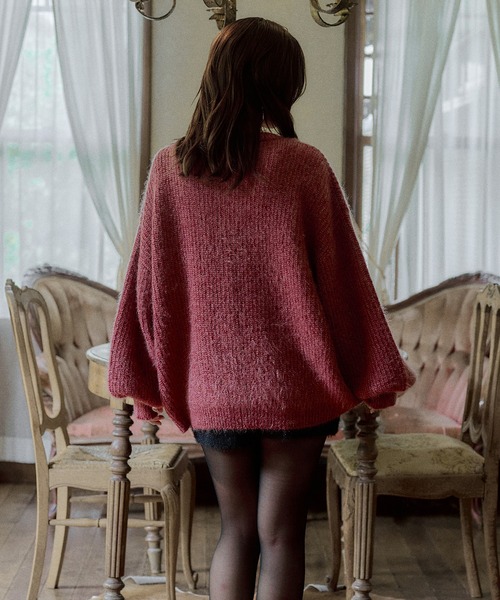 mideal（マイディール）の「spangle knit ensemble / スパンコールニットアンサンブル（アンサンブル・レディース・ボルドー/ピンク/ブルー/オリーブ/ベージュ/アイボリー・FREE）」の15枚目の写真