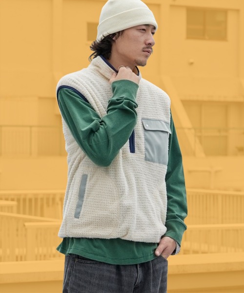 COBMASTER(コブマスター)の「COBMASTER/コブマスター COB ALPHADIRECT VEST ベスト 2026年秋冬 秋服(ベスト・メンズ・ホワイト/ブラック/ネイビー・M/L/L/XL)」の1枚目の写真