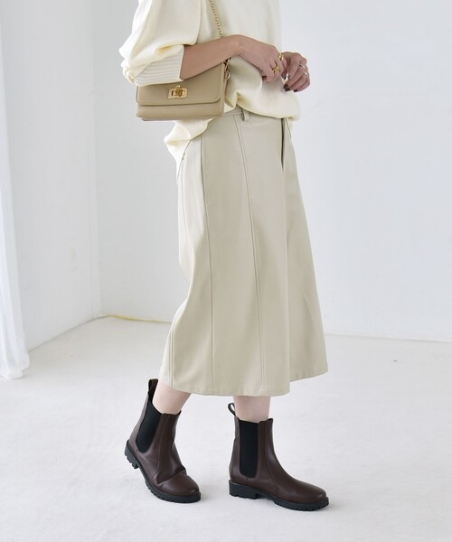 quaranciel(カランシエル)の「〈洗濯機可能〉シームデザイン セミワイド ハーフ パンツ(その他パンツ・レディース・ベージュ/ブラウン・ONE SIZE)」の12枚目の写真