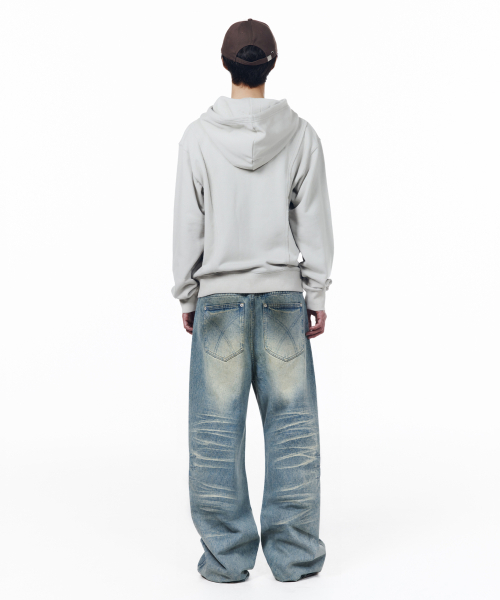 AAKAM(アーカム)の「Washed Zipper Slit Denim Pants (Light Blue)(デニムパンツ・レディース・その他・1/2/0)」の11枚目の写真