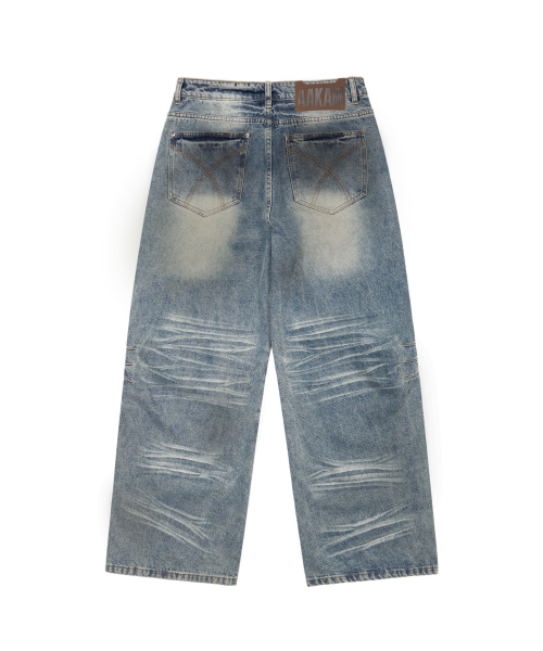 AAKAM(アーカム)の「Washed Zipper Slit Denim Pants (Light Blue)(デニムパンツ・レディース・その他・1/2/0)」の16枚目の写真