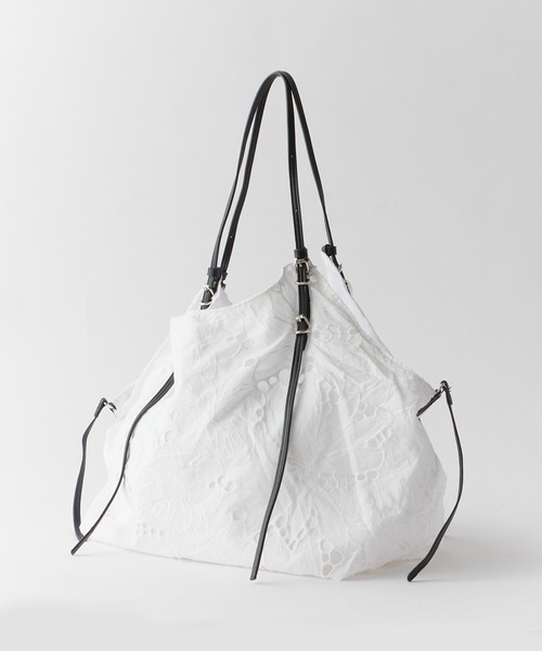 Chick（チック）の「Lace Motif Handbag / レースモチーフトートバッグ 【大容量】 夏物 夏服（トートバッグ・レディース・ブラック・FREE）」の13枚目の写真
