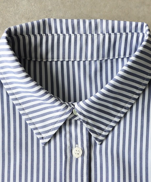 antiqua(アンティカ)の「ストライプ マキシ丈 シャツワンピース(シャツワンピース・レディース・グレー系その他/グレー系その他2・M/MT)」の16枚目の写真