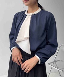 ☆チャーム付きボウタイブラウス
