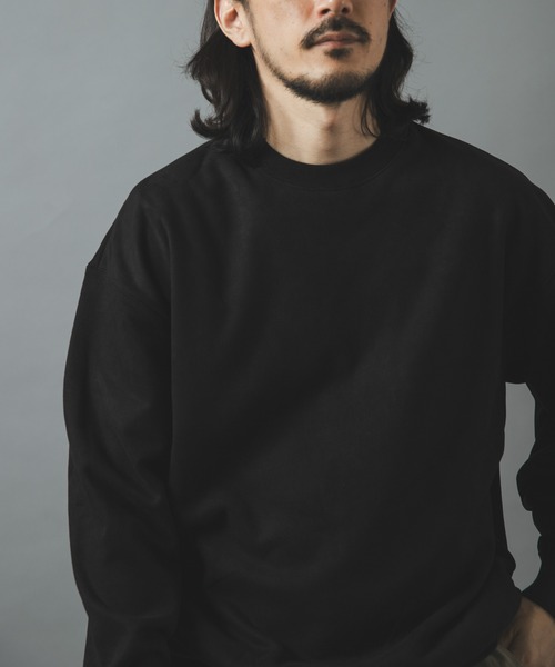 ITEMS URBANRESEARCH（アイテムズ アーバンリサーチ）の「裏フリースF.S. クルーネックプルオーバー（スウェット・メンズ・オリーブ/モカ/ライトベージュ/ブラック・MEDIUM/LARGE）」の18枚目の写真