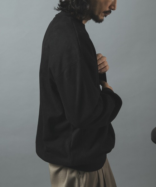ITEMS URBANRESEARCH（アイテムズ アーバンリサーチ）の「裏フリースF.S. クルーネックプルオーバー（スウェット・メンズ・オリーブ/モカ/ライトベージュ/ブラック・MEDIUM/LARGE）」の22枚目の写真