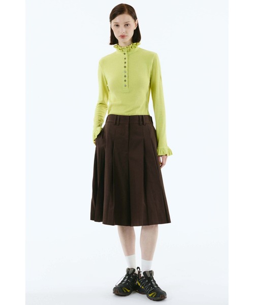 HeRIN.CYE(ヘリンドットサイ)の「flare half pants(その他パンツ・レディース・ブラック/チョコ・38/36)」の21枚目の写真