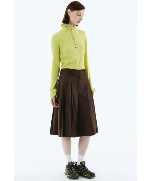 HeRIN.CYE(ヘリンドットサイ)の「flare half pants(その他パンツ・レディース・ブラック/チョコ・38/36)」の22枚目の写真