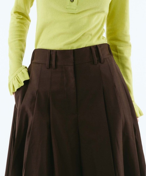 HeRIN.CYE(ヘリンドットサイ)の「flare half pants(その他パンツ・レディース・ブラック/チョコ・38/36)」の18枚目の写真