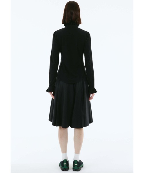 HeRIN.CYE(ヘリンドットサイ)の「flare half pants(その他パンツ・レディース・ブラック/チョコ・38/36)」の9枚目の写真