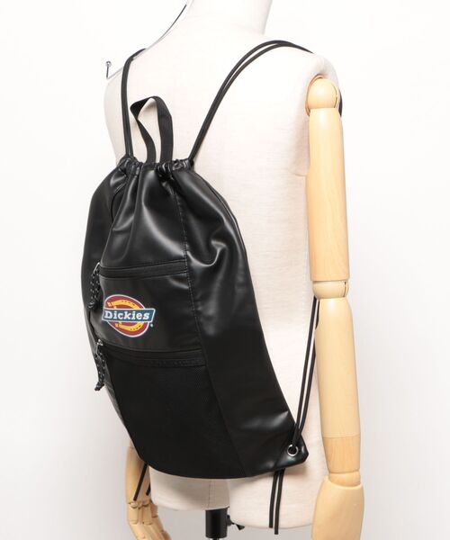 Dickies(ディッキーズ)の「DK ICON LOGO KNAPSACK SL(バックパック/リュック・メンズ・ブラック/ダークブラウン・FREE)」の9枚目の写真