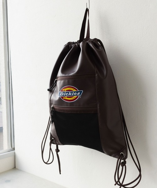 Dickies(ディッキーズ)の「DK ICON LOGO KNAPSACK SL(バックパック/リュック・メンズ・ブラック/ダークブラウン・FREE)」の2枚目の写真