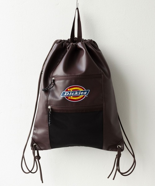 Dickies(ディッキーズ)の「DK ICON LOGO KNAPSACK SL(バックパック/リュック・メンズ・ブラック/ダークブラウン・FREE)」の4枚目の写真