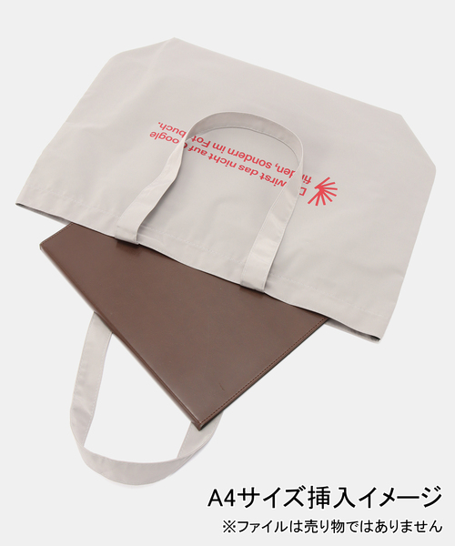 Geek Office(ギークオフィス)の「【Geek Office / ギークオフィス】BERLIN PHOTOBOOK / Werbespruch 001 BAG(トートバッグ・レディース・チャコールグレー/ブルー・FREE)」の7枚目の写真