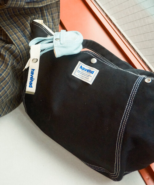 FREAK'S STORE(フリークスストア)の「havehad × FREAK'S STORE/ハブヘッド BAG チャーム付き トートバッグ(トートバッグ・レディース・ブラック/ネイビー/イエロー・フリ-)」の18枚目の写真