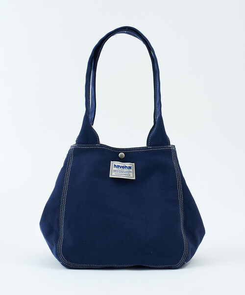 FREAK'S STORE(フリークスストア)の「havehad × FREAK'S STORE/ハブヘッド BAG チャーム付き トートバッグ(トートバッグ・レディース・ブラック/ネイビー/イエロー・フリ-)」の4枚目の写真
